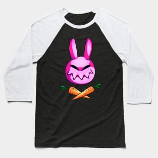 Crazy Rabbit Skull parody Baseball T-Shirt